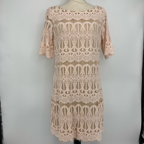 pale cream shift dress